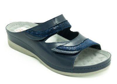 VDG by Kolpa Lisa Navy slip-in sandaler